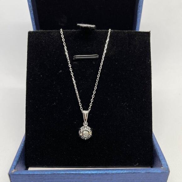 Moissanite Diamond Necklace 2 Carat Pendant Fine Jewelry 925 18k Gold - Picture 10 of 11